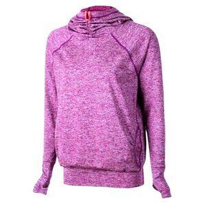Sweaty Betty Purple Fleece Run Hoodie M – Thumbholes, Heathered, Stretchy